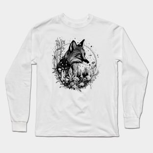 Fox linework Long Sleeve T-Shirt